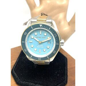 Michael Kors Men's Watch MK9169 Maritime Quartz Blue Dial Two Tone Steel 42mm